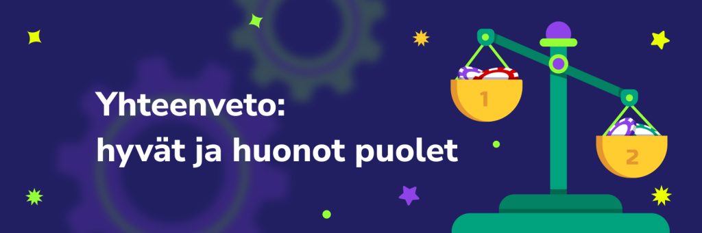 5€ kasinoiden hyvät ja huonot puolet