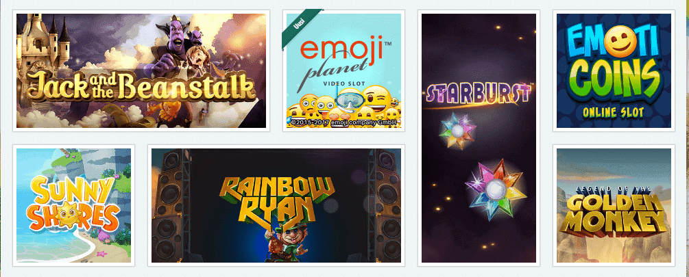 Euroslots pelivalikoima