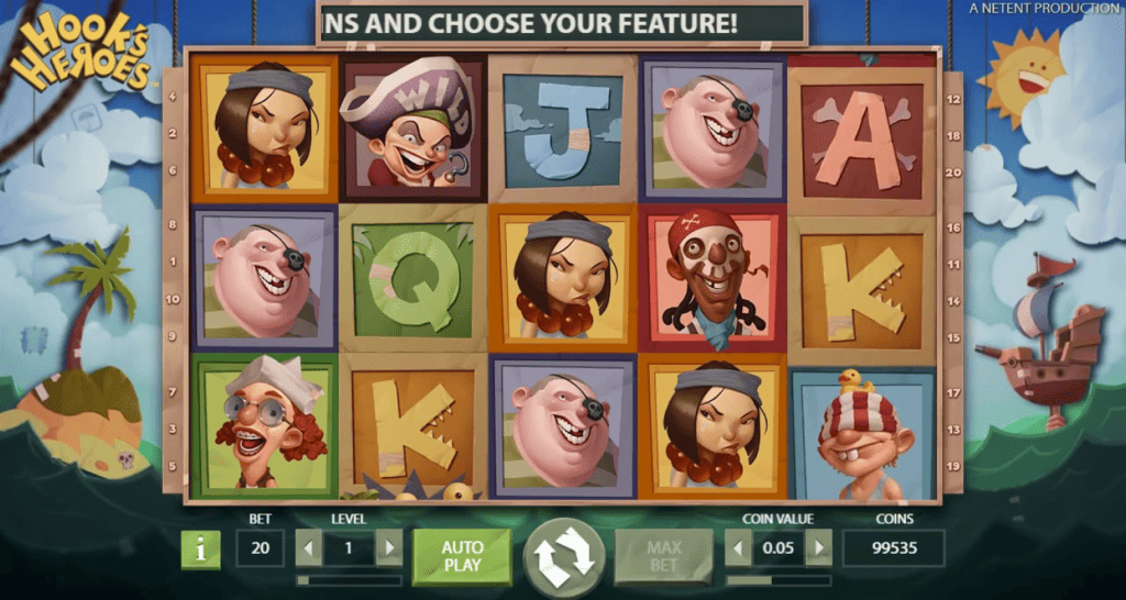 Hooks and Heroes netent
