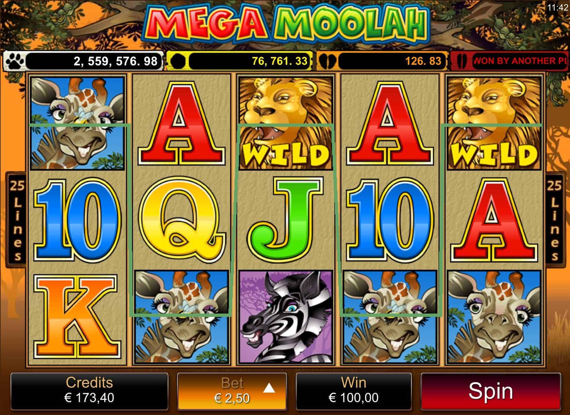 Mega Moolah hedelmäpeli