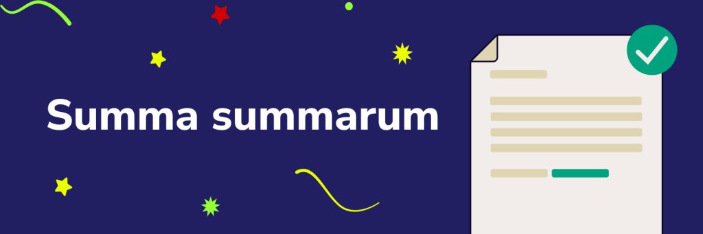 Summa summarum