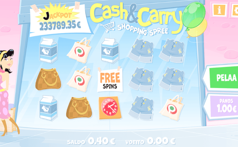 Pelaa nyt - Cash & Carry Shopping Spree