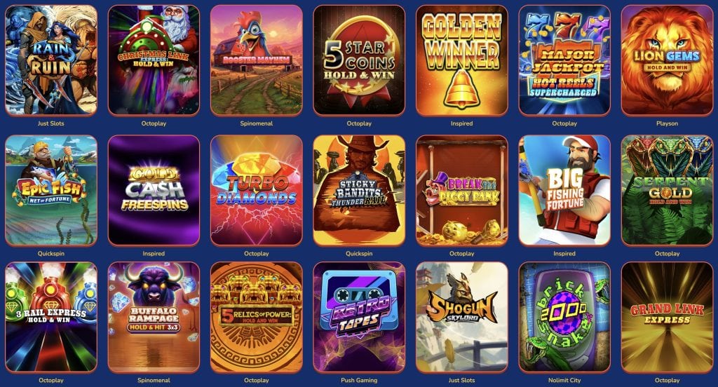 Buusti Casino - suosituimmat kolikkopelit
