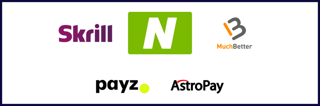 Skrill, Neteller, MuchBetter, Payz, PayPal, AstroPay logo