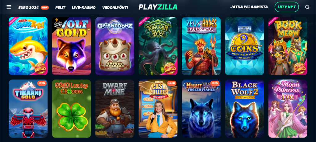 Playzilla Kasino kolikkopelit