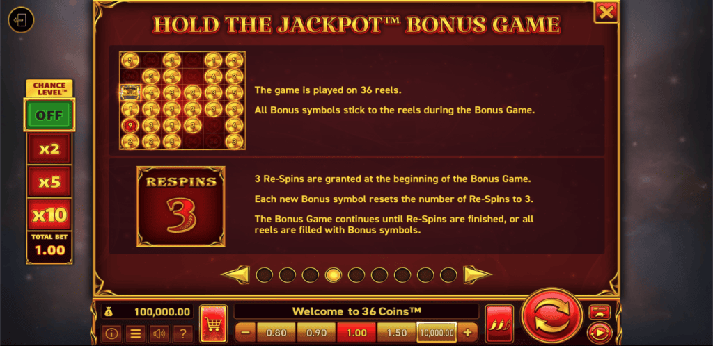 36 Coins Wazdan Demo bonus peli
