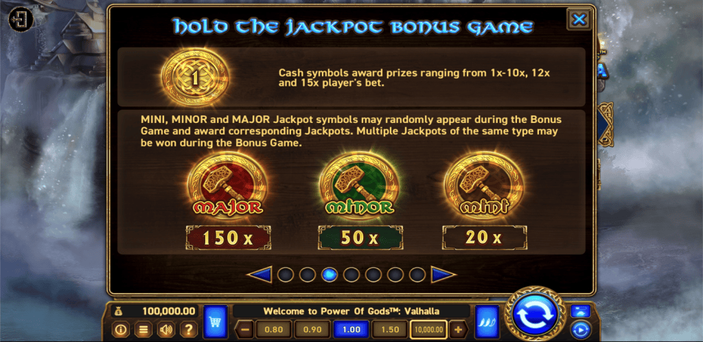 Power of Gods: Valhalla Wazdan Demo Bonuspeli