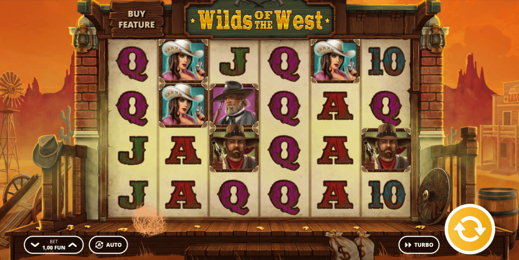 Wilds of the West Silverback Gaming Demo aloitussivu