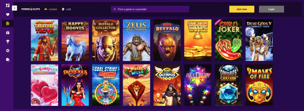 Power Slots Casino peliautomaatit