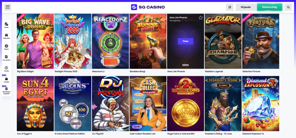 SG Casino peliautomaatit