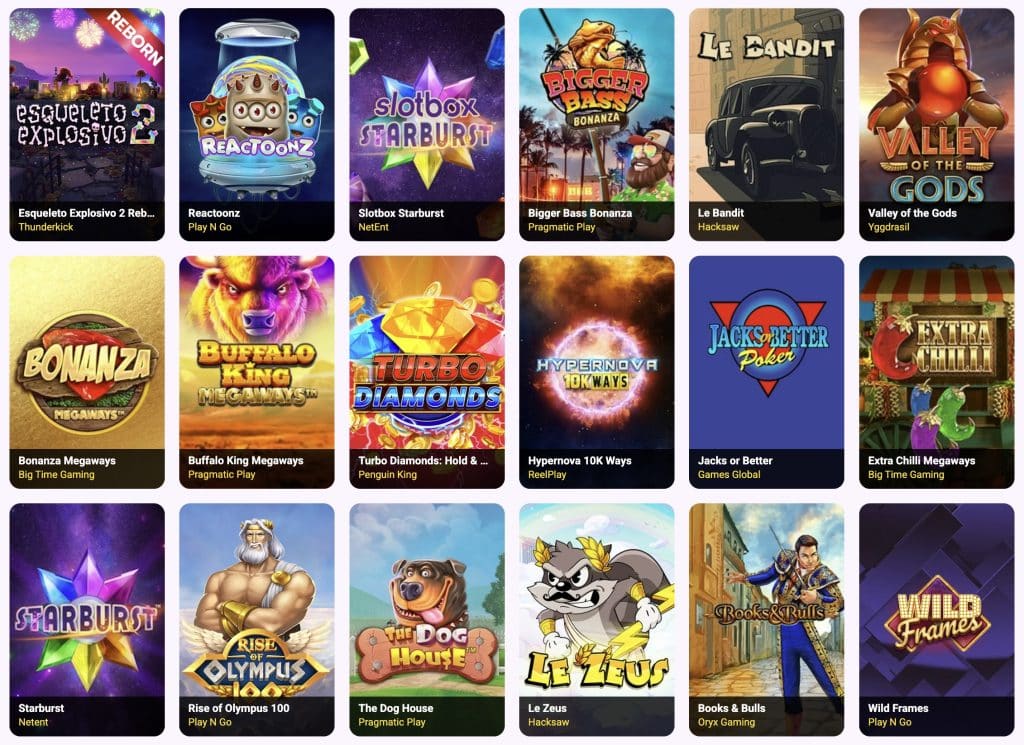 Slotbox Casino - suosituimmat kasinopelit
