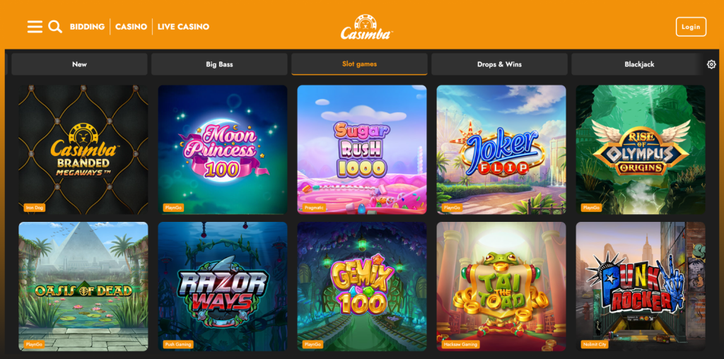 Casimba Casino peliautomaatteja