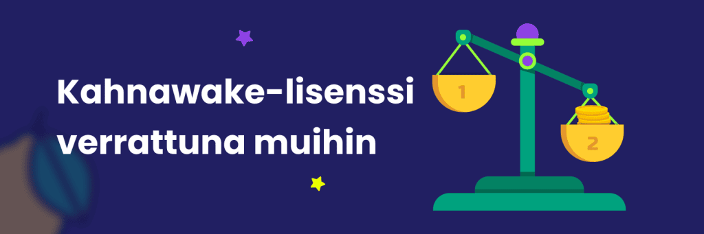 Kahnawake lisenssin kasinot verrattuna muihin
