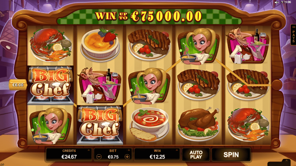 Big Chef Games Global aloitusnäyttö