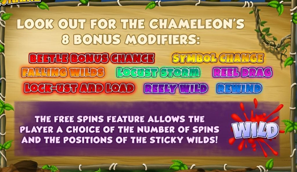 Chameleonaire Core Gaming bonukset