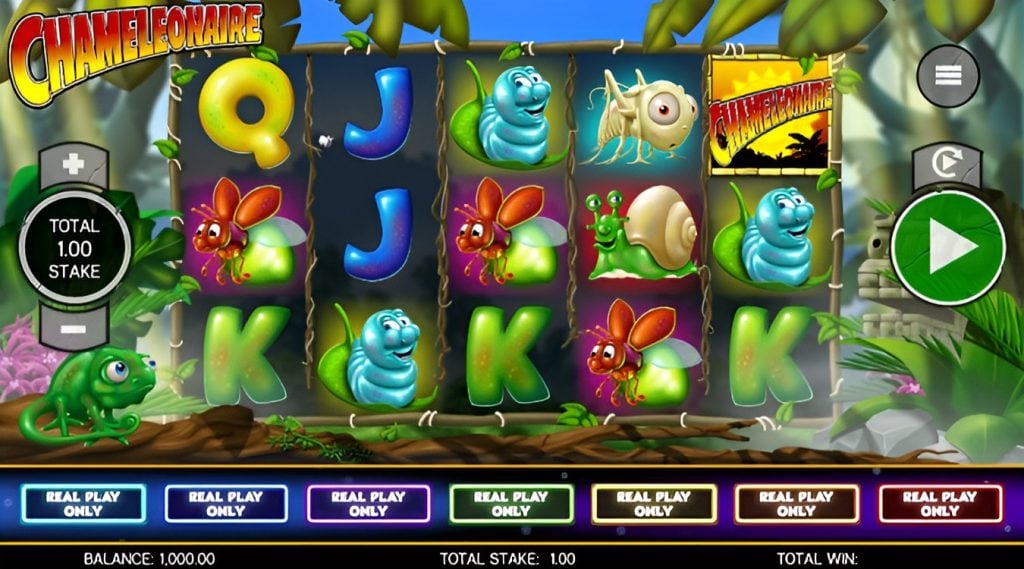 Chameleonaire Core Gaming aloitusnäyttö