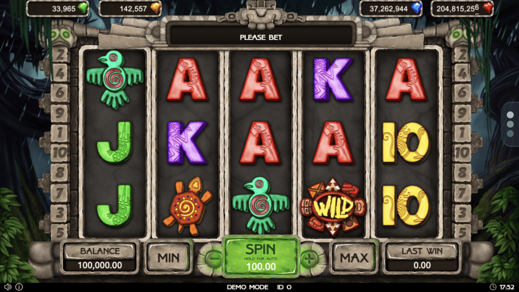 Lucky Jungle Popok Gaming aloitusnäyttö