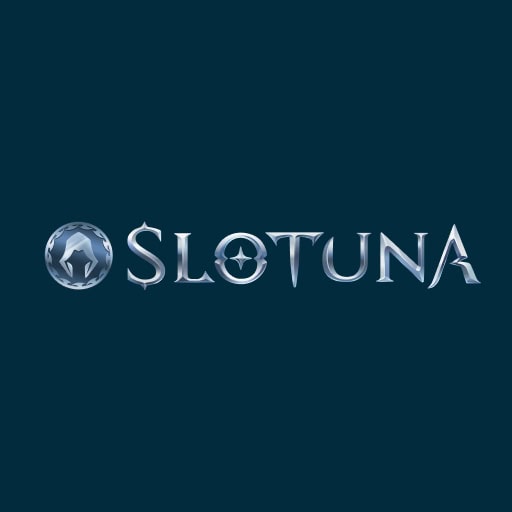 Interfaz de la aplicación móvil Slotuna mostrando tragamonedas y menú de navegación
