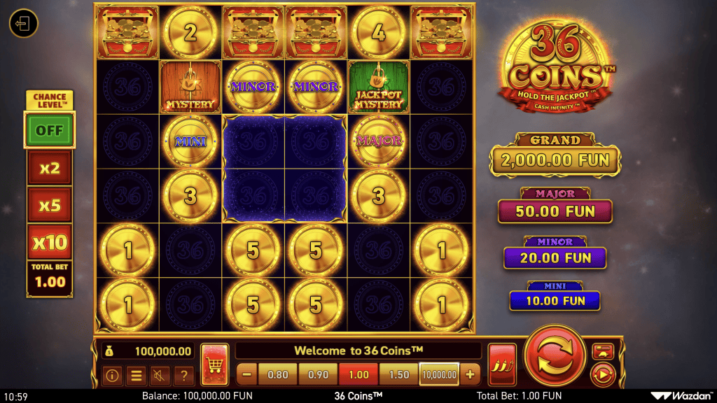 36 Coins (Wazdan)