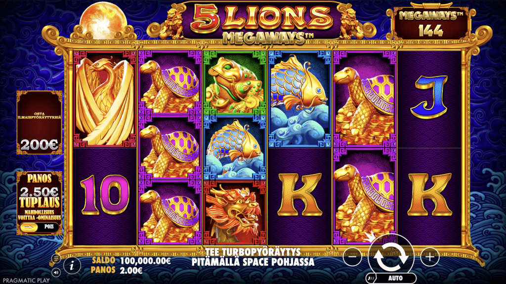 5 Lions Megaways demo