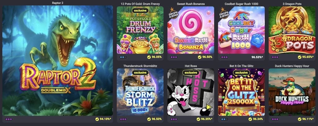 Coolbet Casino kolikkopelit