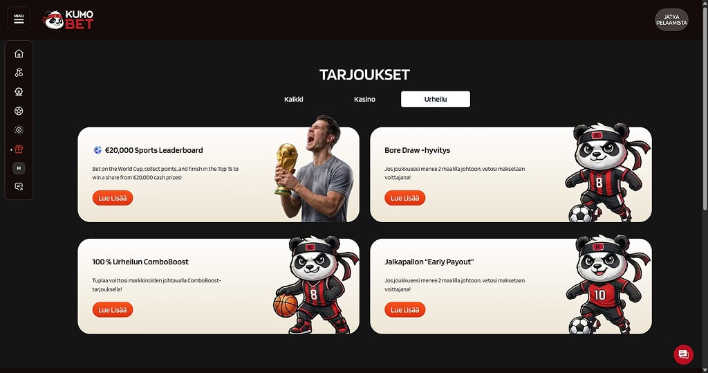 KumoBet_vedonlyöntibonukset